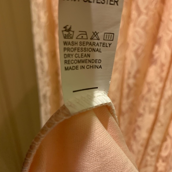 Gorgeous Blush Pink Lace Flow-y Maternity Dress - Picture 13 of 14